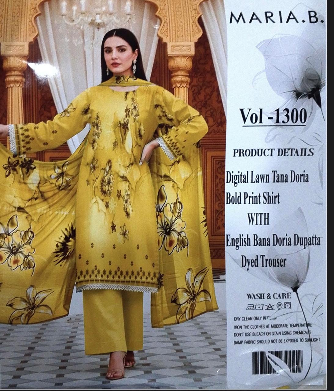 Ladies 3-Piece Unstitched Suit – Elegant & Comfortable