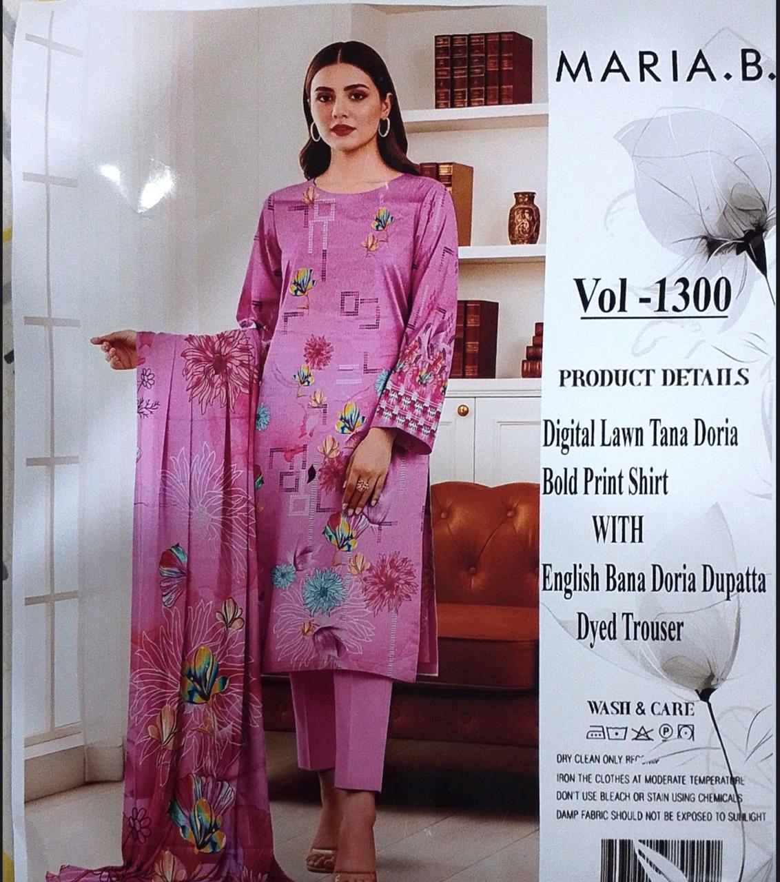Ladies 3-Piece Unstitched Suit – Elegant & Comfortable
