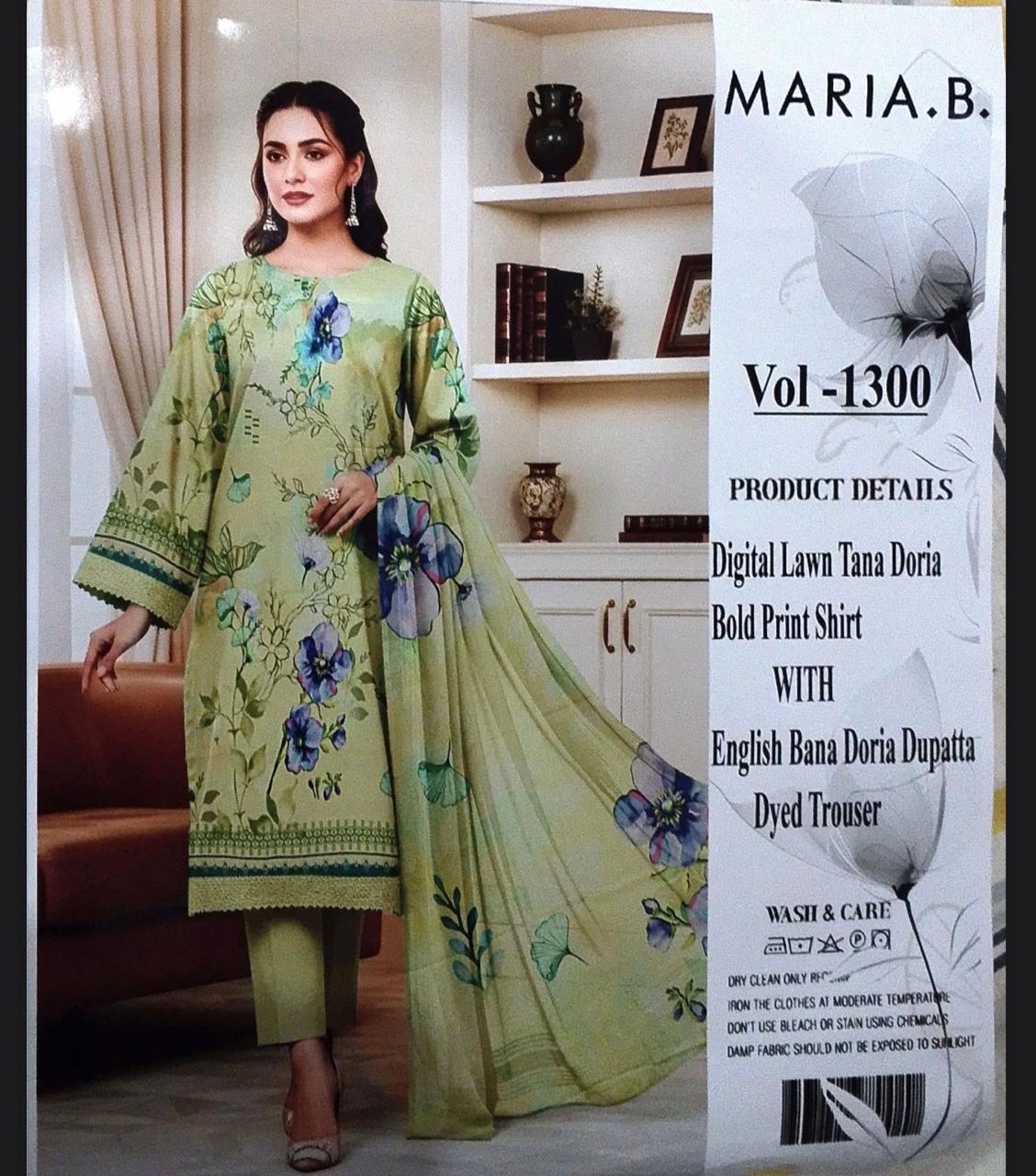 Ladies 3-Piece Unstitched Suit – Elegant & Comfortable