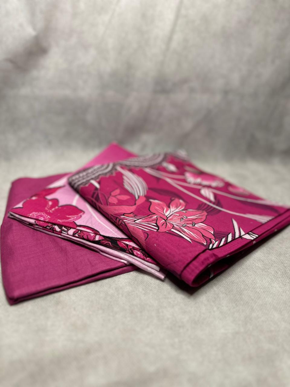 Ladies Printed Lawn 3 Piece Suit – Shirt, Trouser & Dupatta